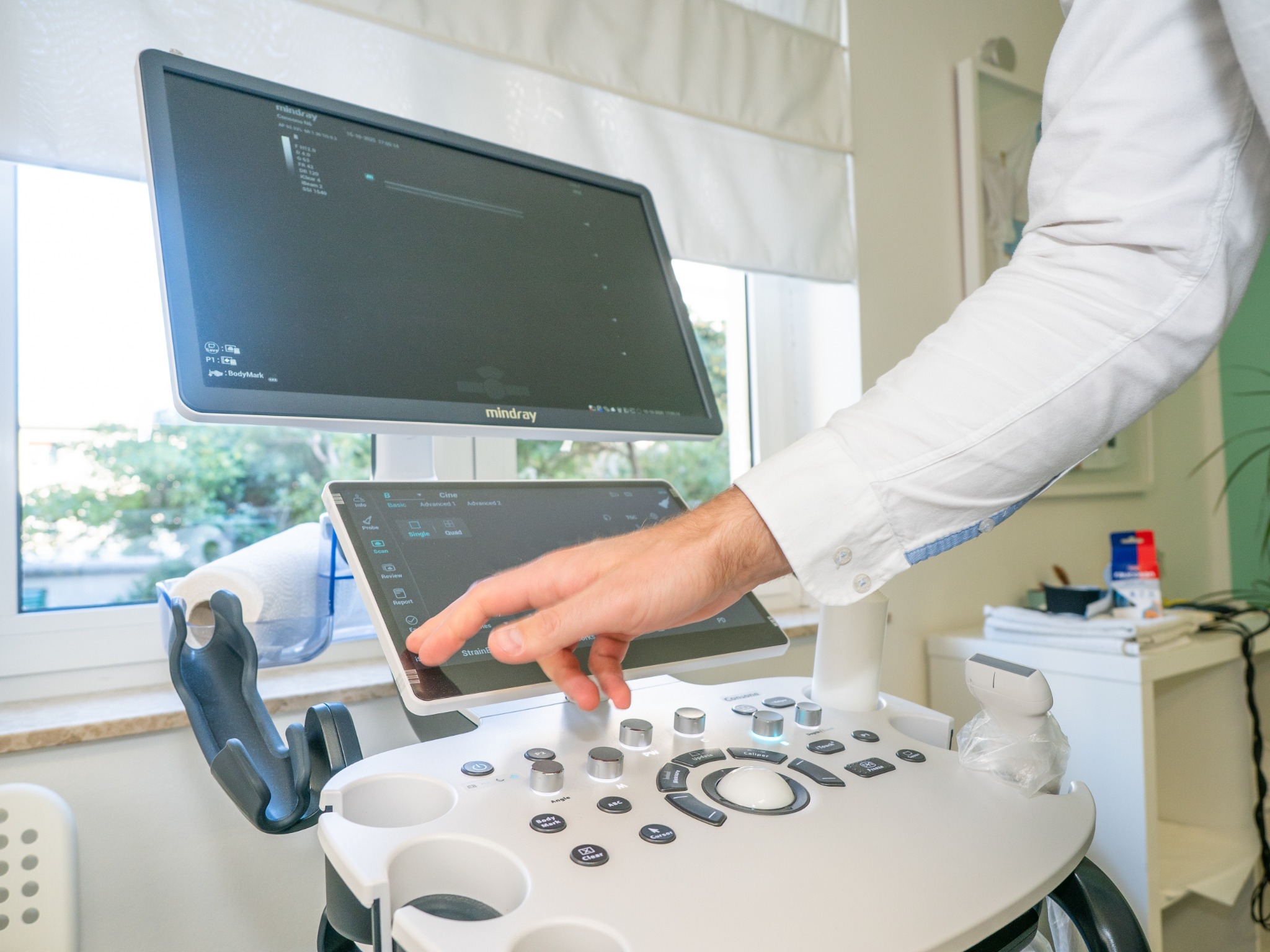 Ultrazvučni pregled – rad na uređaju i prikaz ekrana